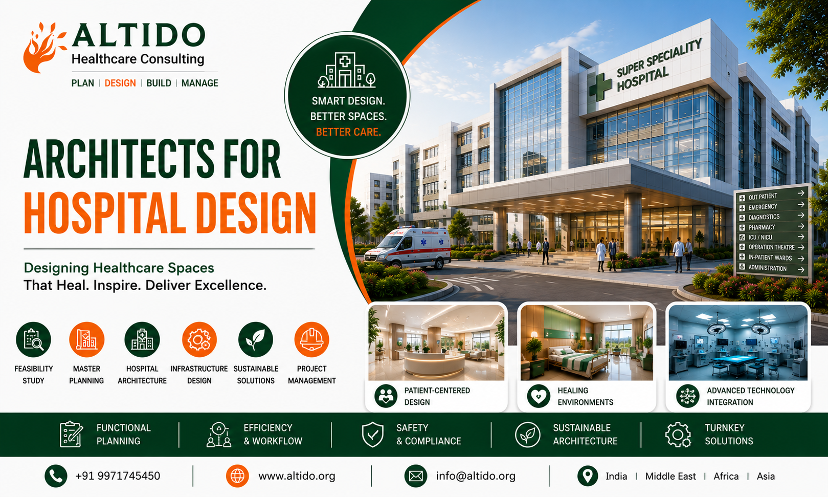 Architects for Hospital Design: Creating Modern Healthcare Infrastructure for Better Patient Care