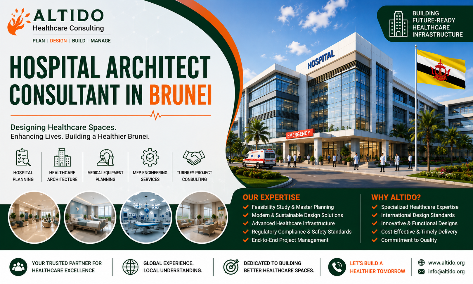 Hospital Architect Consultant in Brunei: Building Modern Healthcare Infrastructure for a Healthier Future