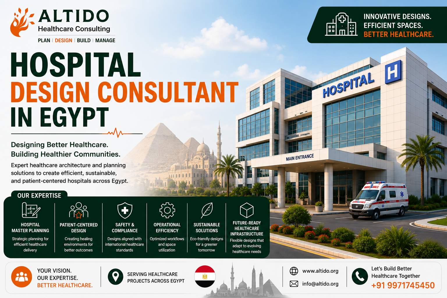 Hospital Design Consultant in Egypt: Creating Advanced Healthcare Facilities for the Future