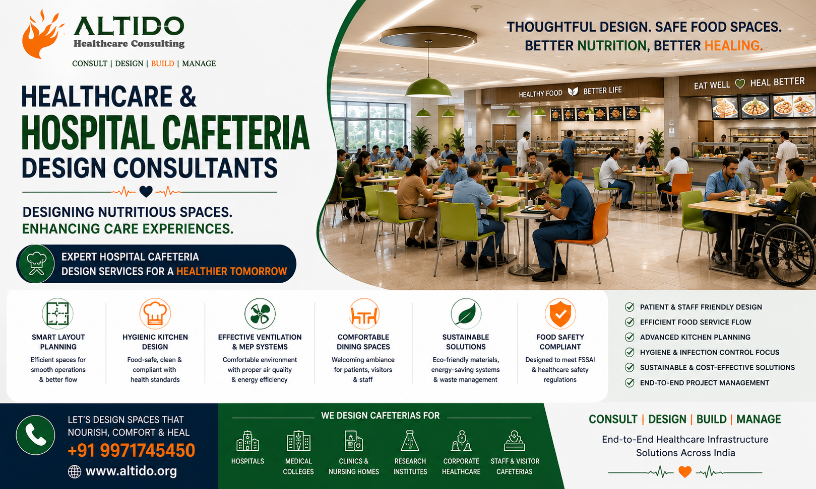 Healthcare and Hospital Cafeteria Design Consultants: Creating Functional Dining Spaces for Better Healthcare