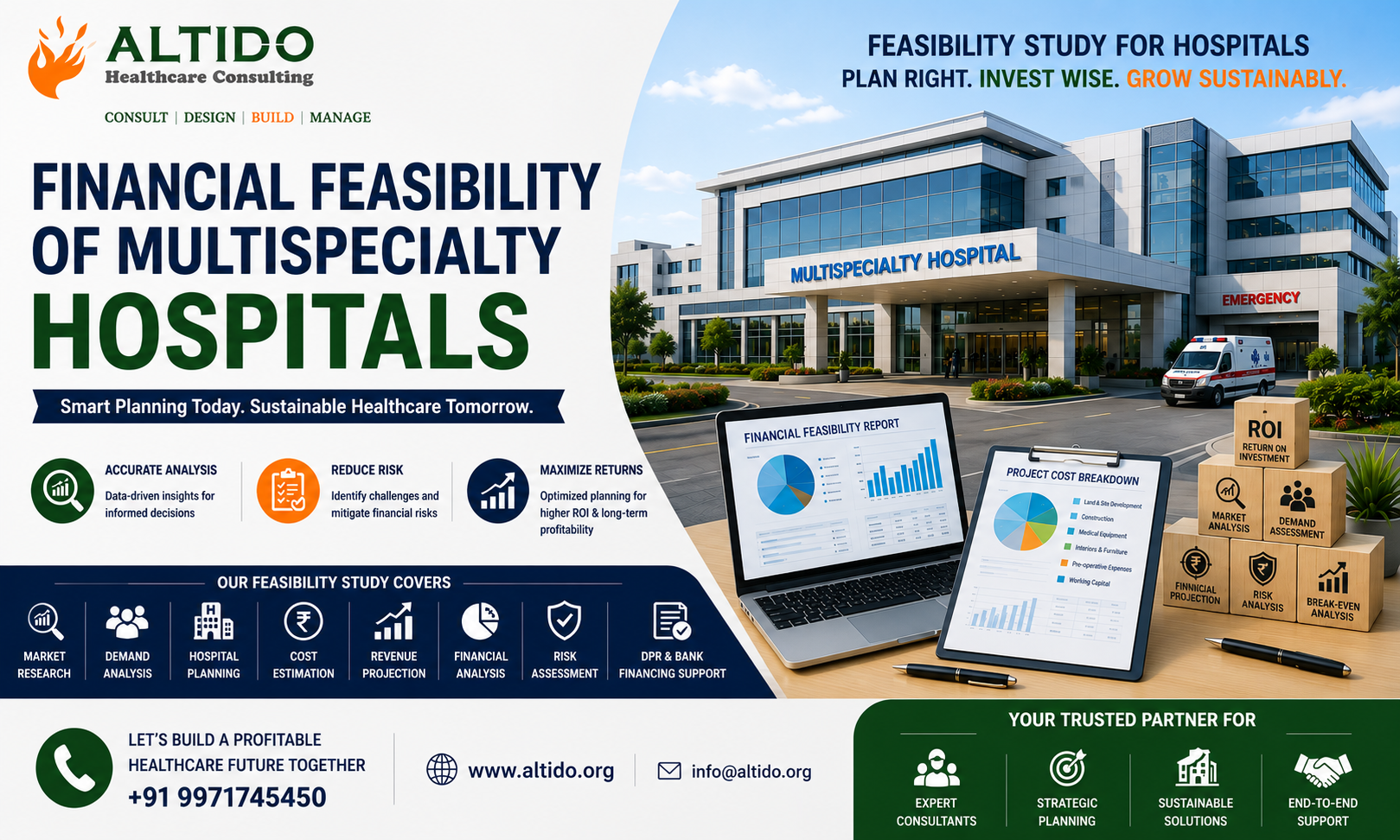 Financial Feasibility of Multispecialty Hospitals in India: A Complete Guide to Hospital Feasibility Study & Planning