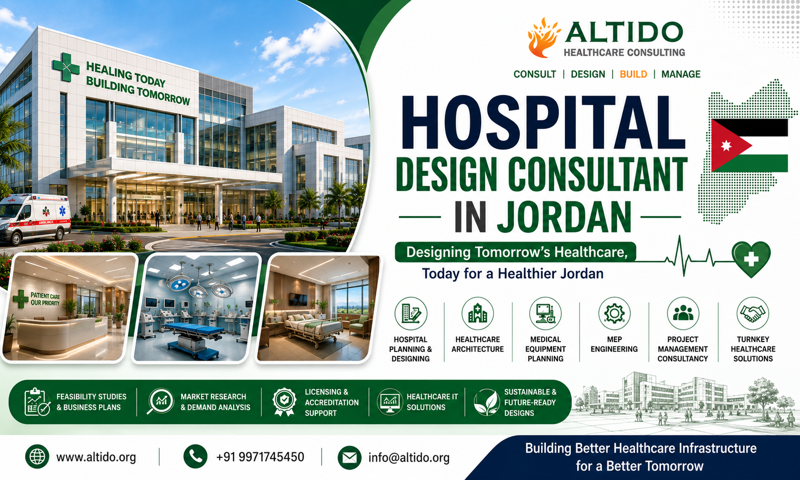Hospital Design Consultant in Jordan: Planning Modern and Future-Ready Healthcare Facilities