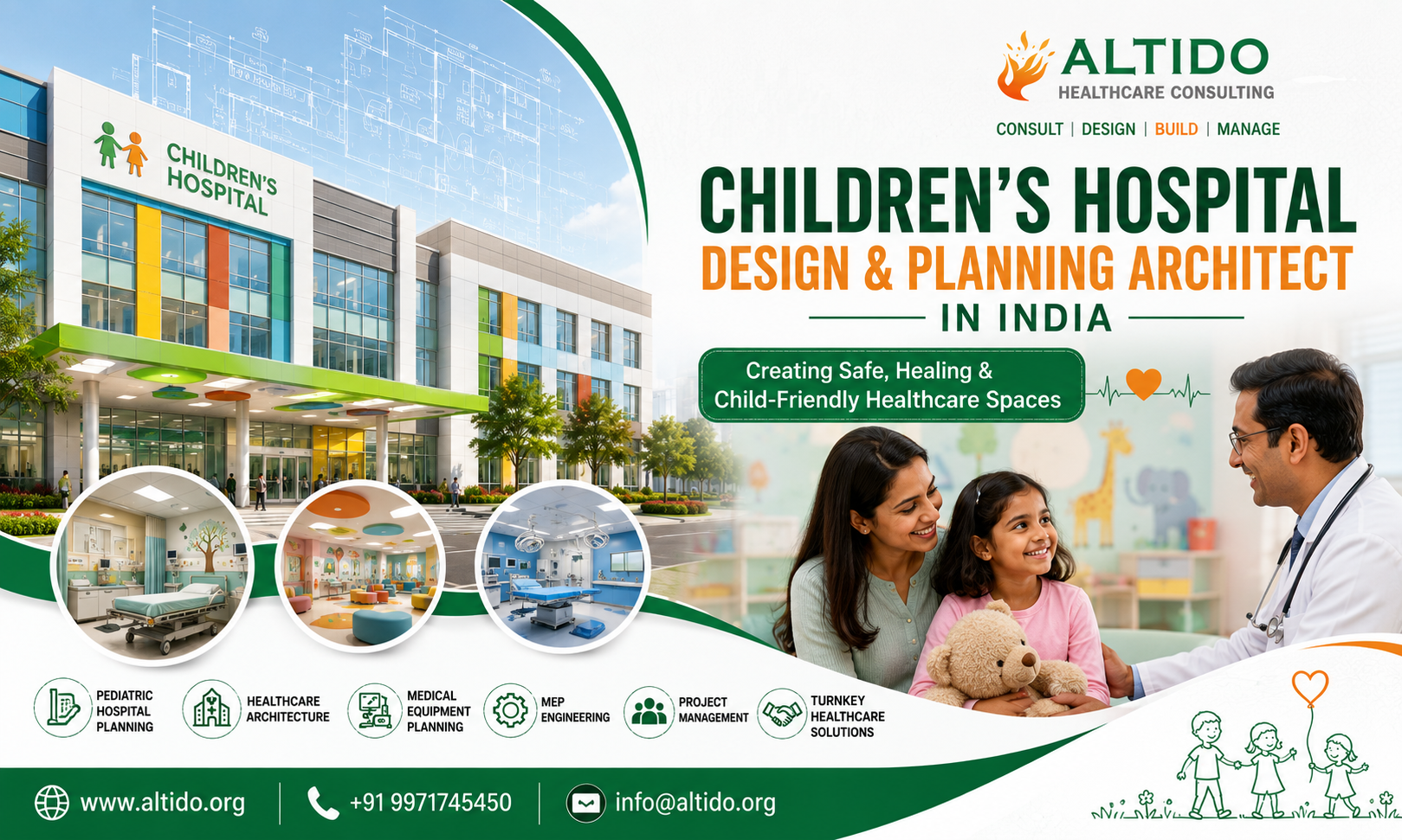 Children's Hospital Design & Planning Architect in India
