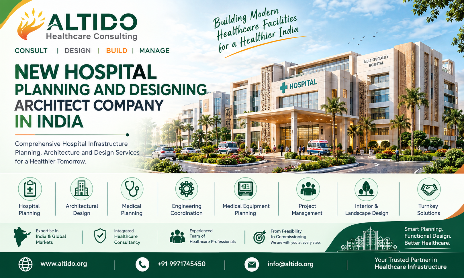 New Hospital Planning and Designing Architect Company in India