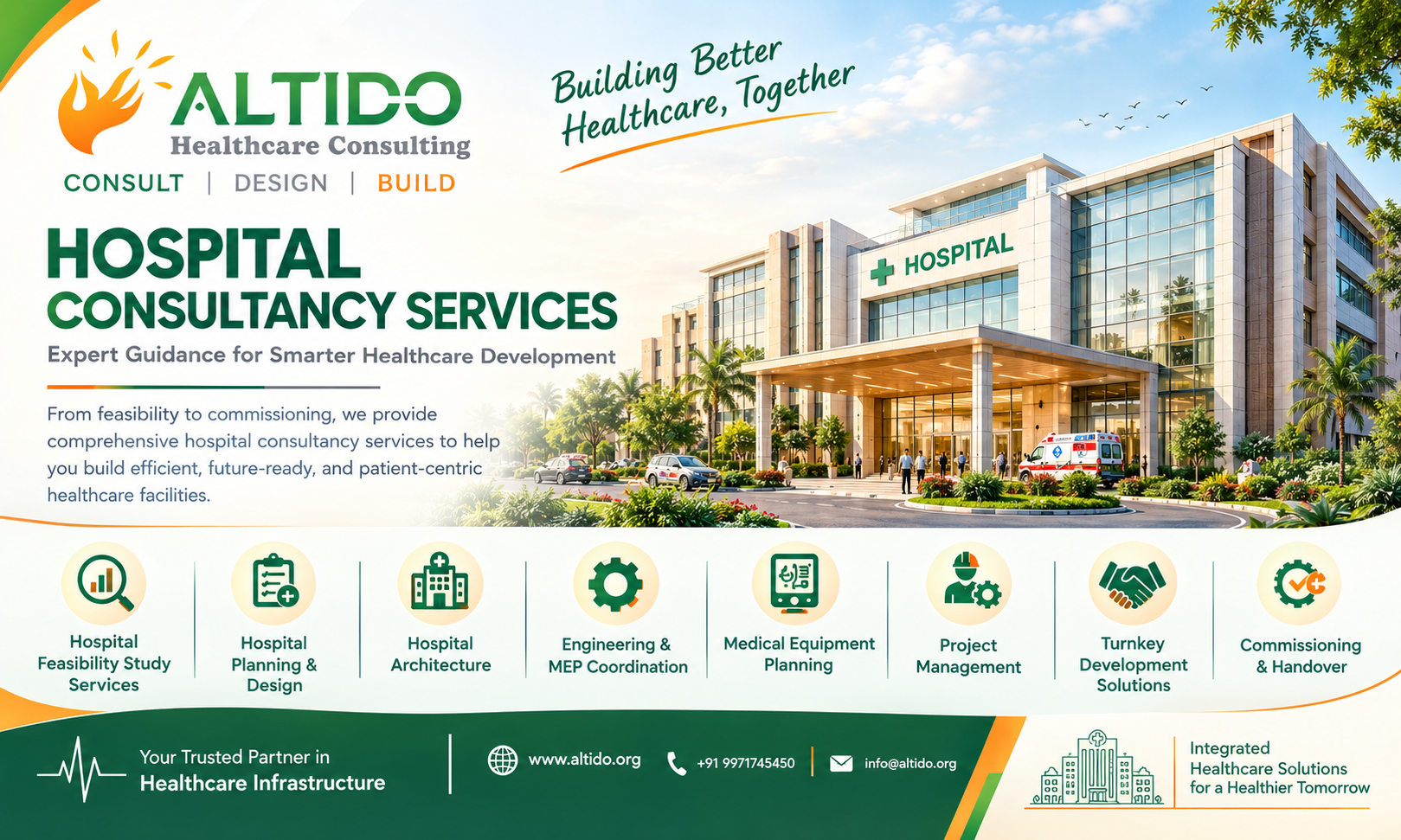 Hospital Consultancy Services: Planning, Feasibility & Development Solutions