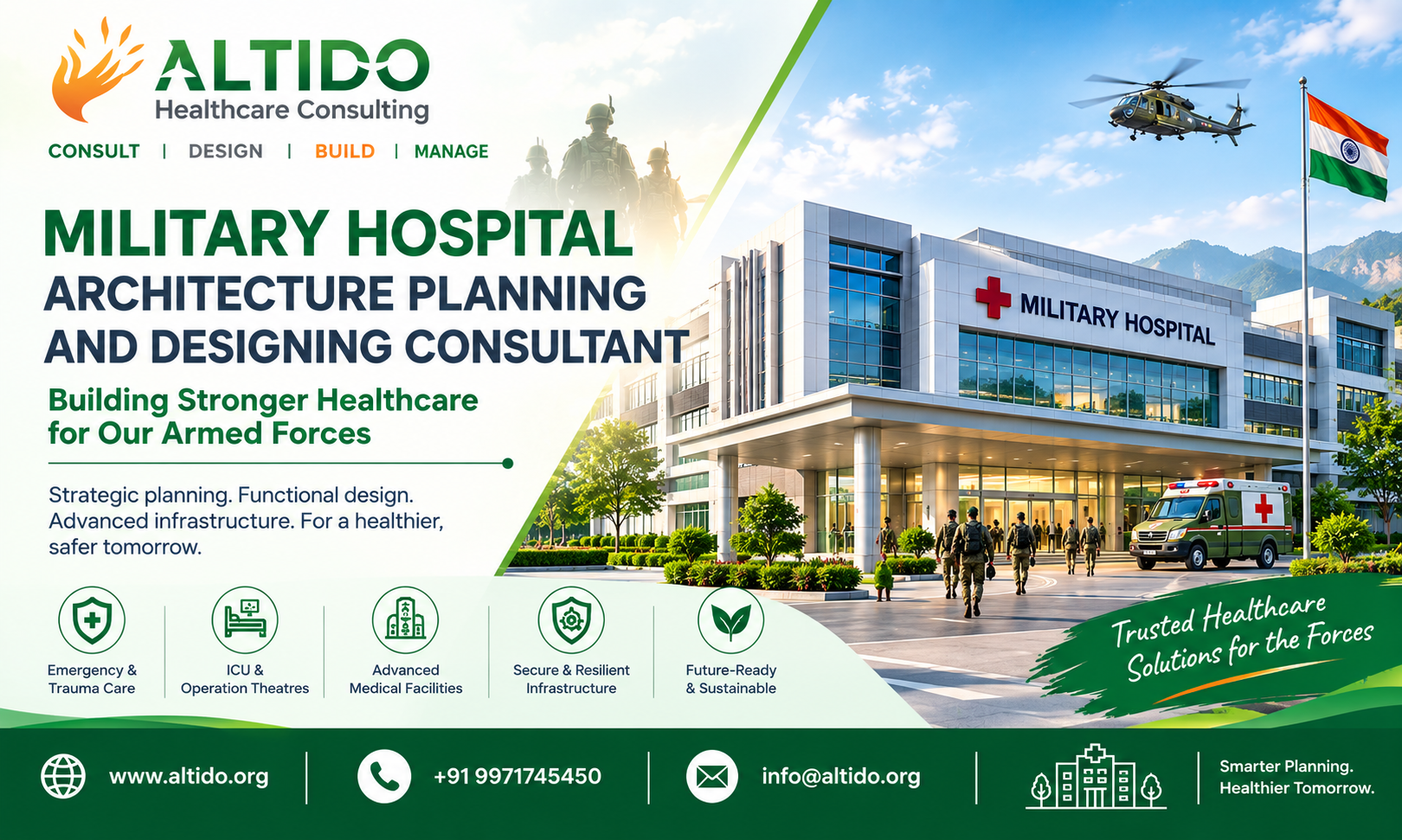 Military Hospital Architecture Planning and Designing Consultant
